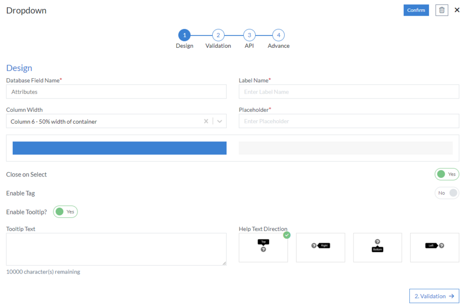 Dropdown - No-Code Software Platform | Applications | NCAMEO