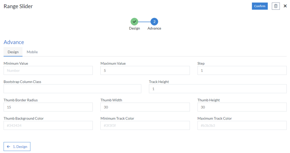 Range Slider - NCAMEO